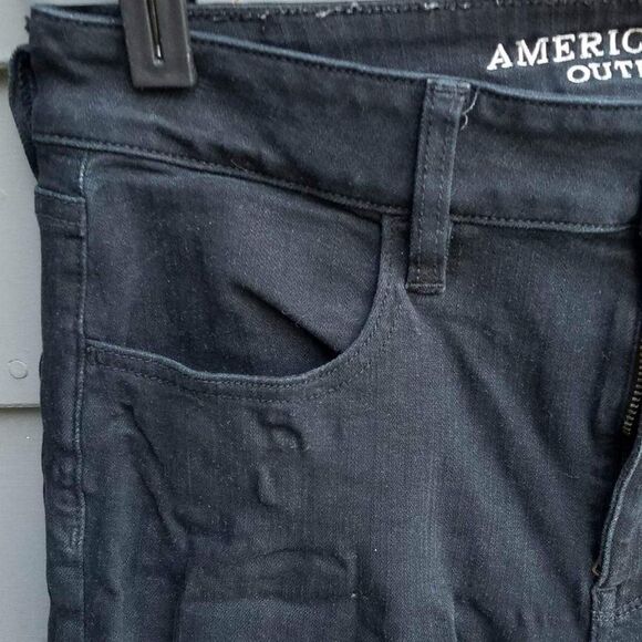 American Eagle Black 360 Super Stretch Hi Rise Jeggins Size 8Short - Picture 6 of 11